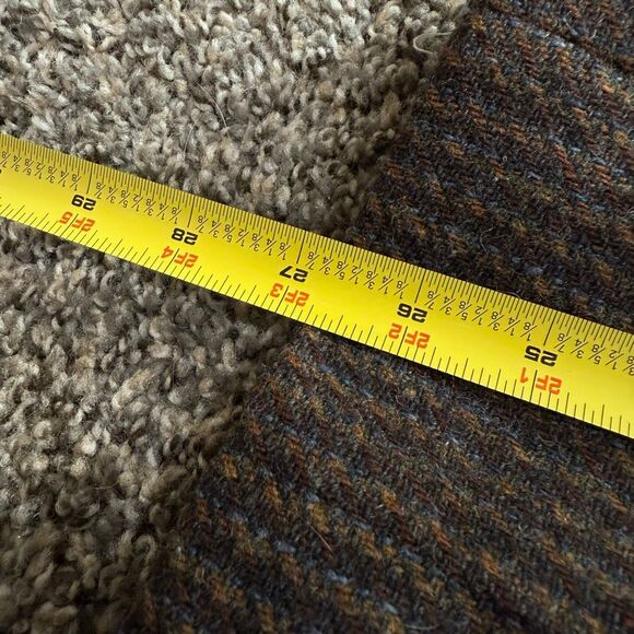 Vintage High Waisted Plaid Pants Brown Black Wool Straight Leg San Gallo 6 Small - Picture 7 of 7